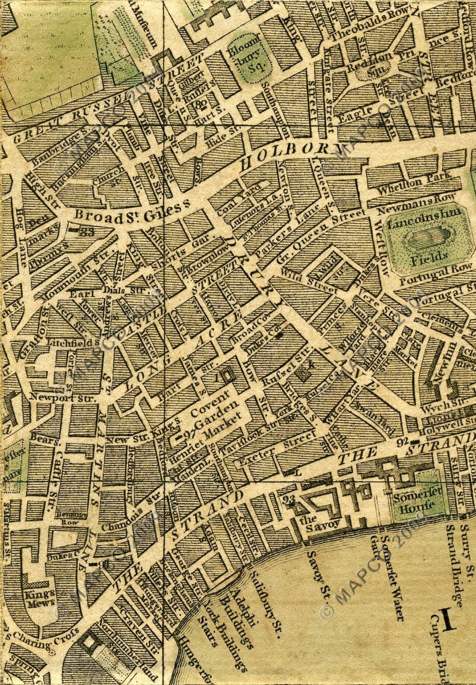 Bowles's Reduced New Pocket Plan Of The Cities Of London And Westminster With The Borough Of Southwark, Exhibiting The New Buildings To The Year 1775.