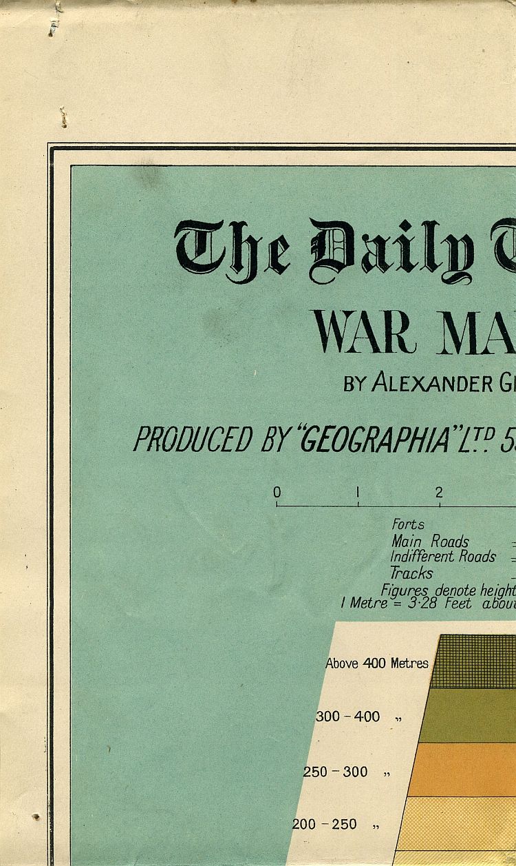 War Map Of The Gallipoli Peninsula 1915