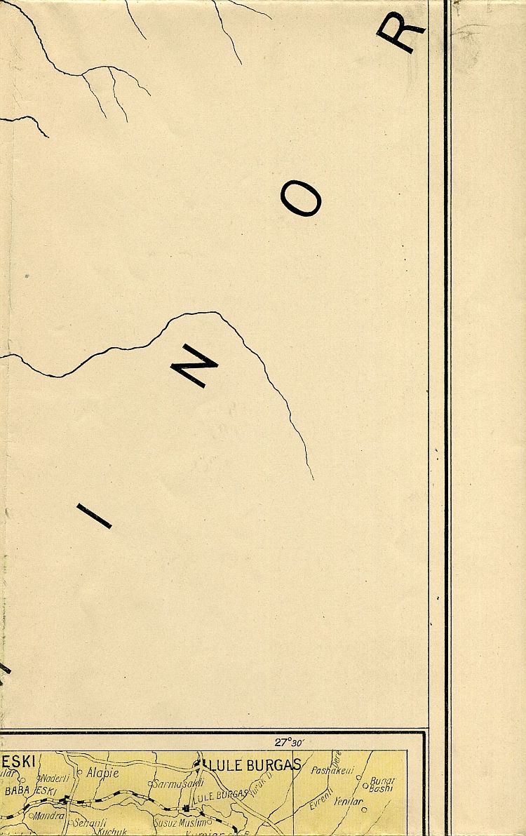 War Map Of The Gallipoli Peninsula 1915