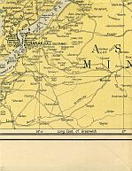 Map Showing The Location Of The Gallipoli Peninsula, The Dardanelles, Kilid Bahr, Chanak (Kale Sultanie), & The Narrows