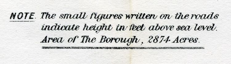 Plan Of The Borough Of Hornsey 1925