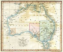 Cross's General Map Of Australia 1836