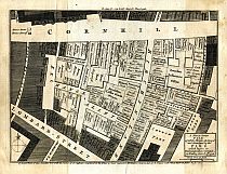 Plan Of The Fire In Exchange Alley, Cornhill, 1748