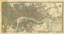 Cruchley's New Plan Of London Improved To 1827 Cruchley's New Plan Of London Improved To 1827