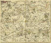 Faden's Map Of North West Kent 1789 Faden's Map Of North West Kent 1789