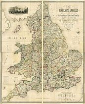 Lewis's Map Of England And Wales c1840 Lewis's Map Of England And Wales c1840