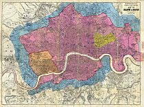 Kelly's Post Office Directory Map Of London 1886