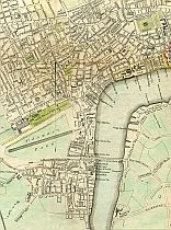 A Plan Of The Cities Of London And Westminster, And Borough Of Southwark. Engraved for Noorthouck's History of London 1772 A Plan Of The Cities Of London And Westminster, And Borough Of Southwark. Engraved for Noorthouck's History of London 1772