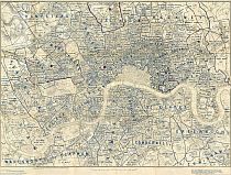 Stanford's Map Of London Showing The Boundaries Of Parishes 1877 Stanford's Map Of London Showing The Boundaries Of Parishes 1877