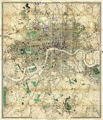 Stanford’s Library Map Of London And Its Suburbs 1864; Showing All The Proposed Metropolitan Railways and Improvements. Stanford’s Library Map Of London And Its Suburbs 1864; Showing All The Proposed Metropolitan Railways and Improvements.