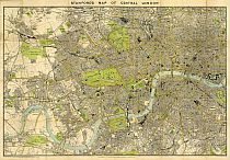 Stanford's Map Of Central London 1897 Stanford's Map Of Central London 1897