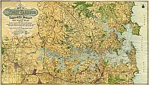Map Of Sydney Harbour And Surrounding Districts 1926 Map Of Sydney Harbour And Surrounding Districts 1926