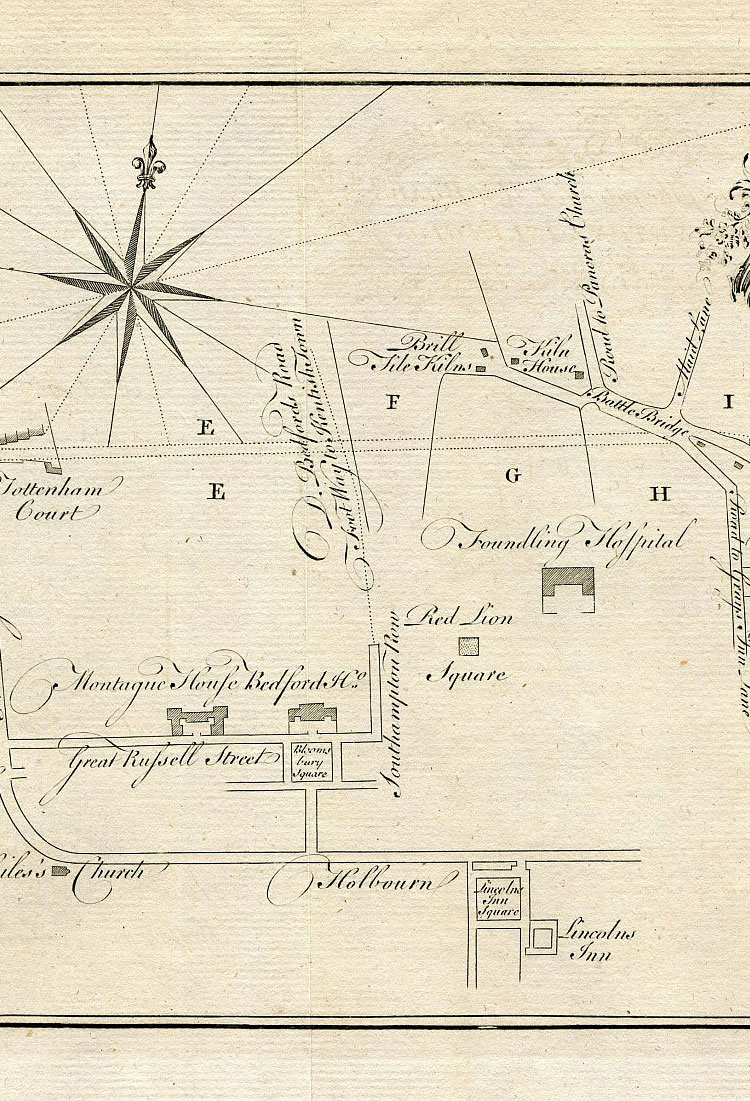 The Intended New Road From Paddington To Islington January 1756