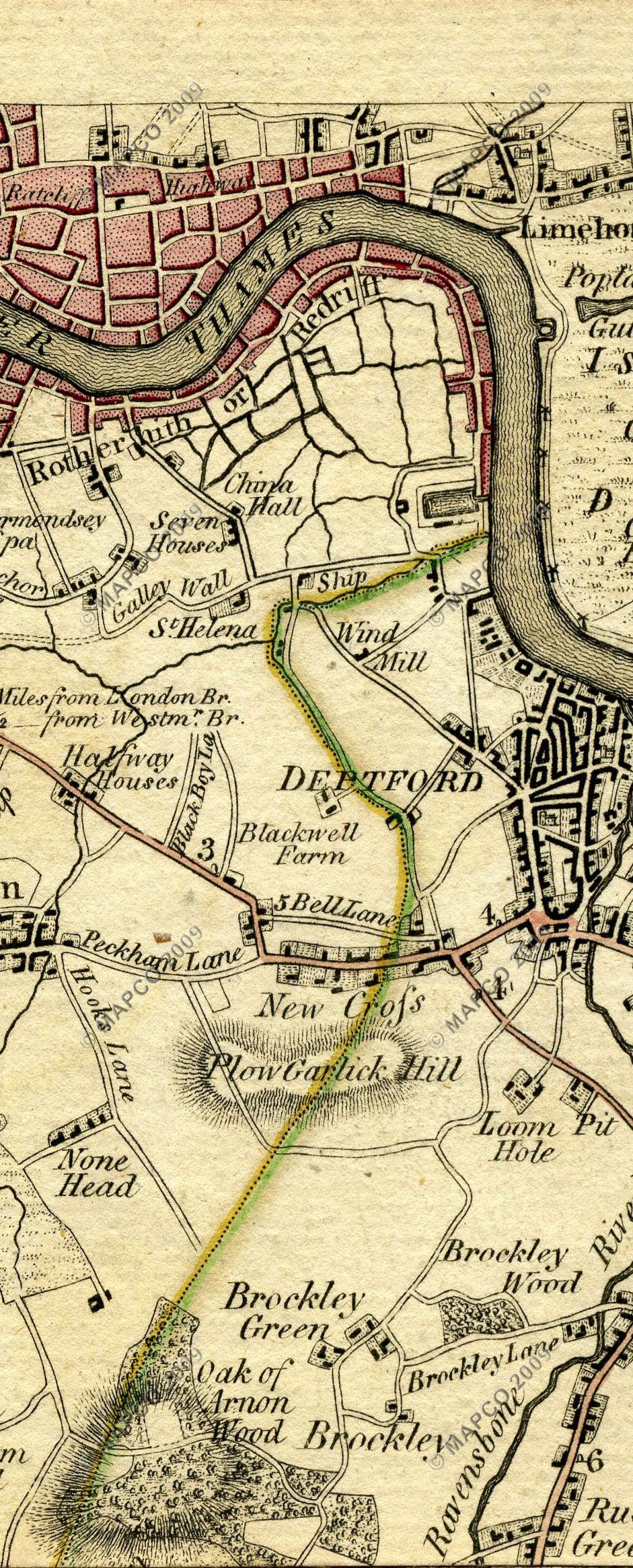 The Country Twenty-Five Miles Round London Planned From A Scale Of One Mile To An Inch By William Faden 1789.