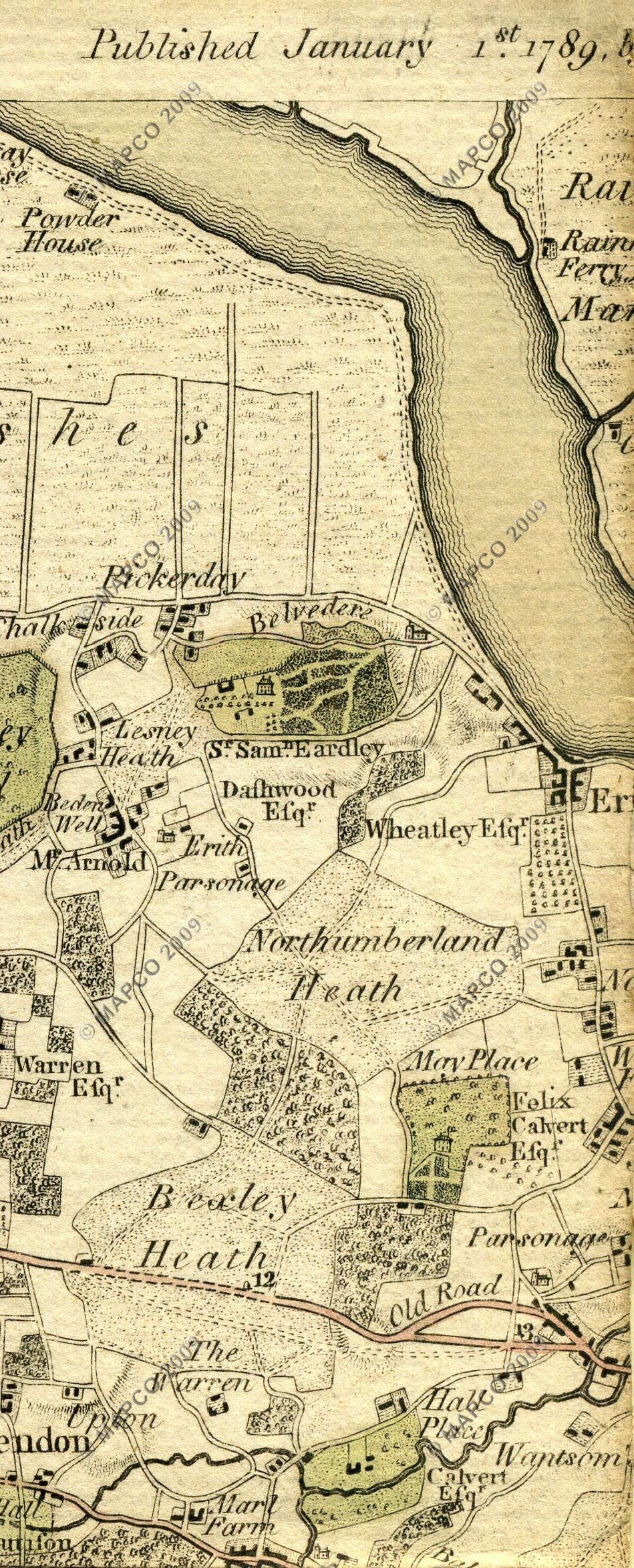 The Country Twenty-Five Miles Round London Planned From A Scale Of One Mile To An Inch By William Faden 1789.