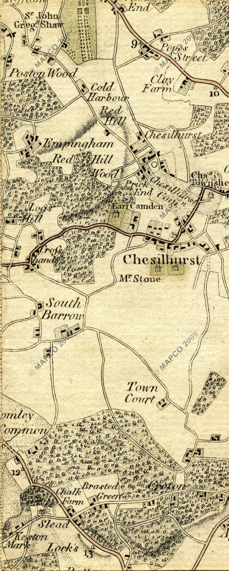 The Country Twenty-Five Miles Round London Planned From A Scale Of One Mile To An Inch By William Faden 1789.