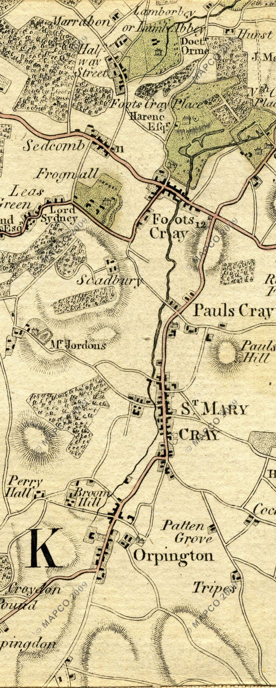 The Country Twenty-Five Miles Round London Planned From A Scale Of One Mile To An Inch By William Faden 1789.