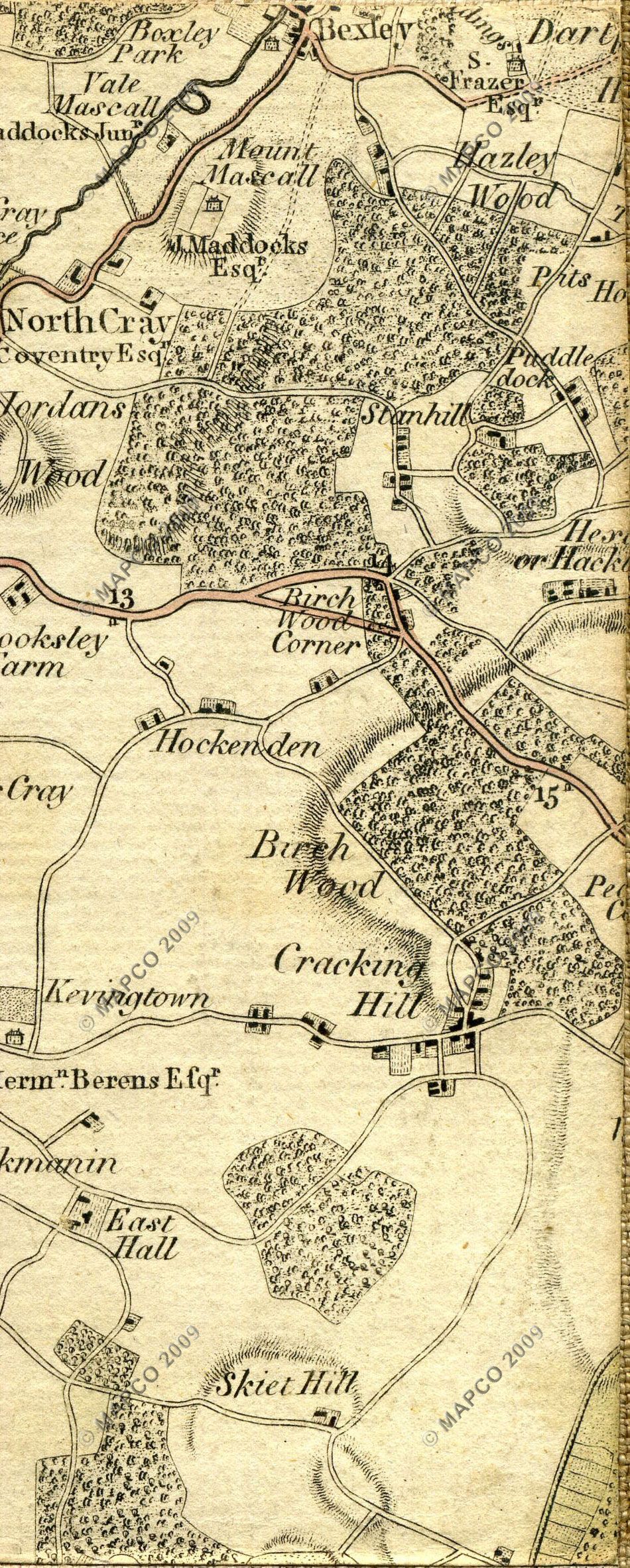 The Country Twenty-Five Miles Round London Planned From A Scale Of One Mile To An Inch By William Faden 1789.