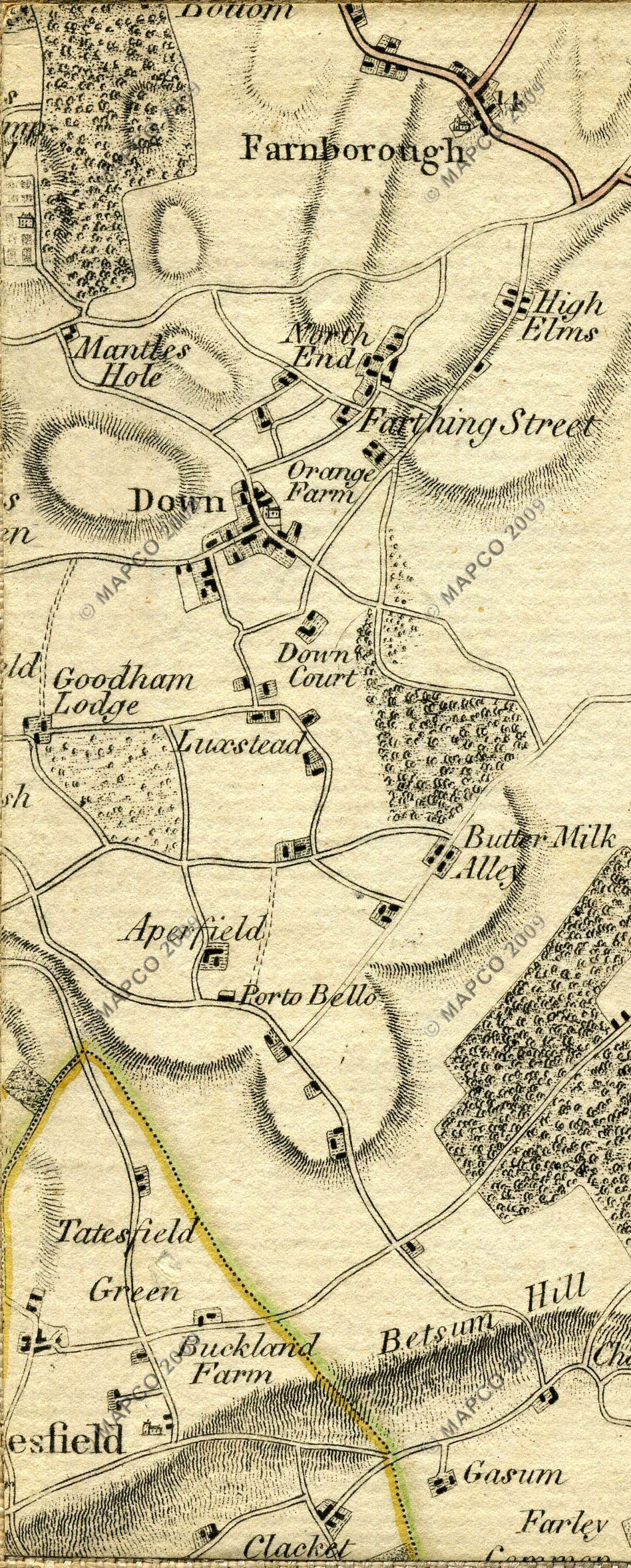 The Country Twenty-Five Miles Round London Planned From A Scale Of One Mile To An Inch By William Faden 1789.