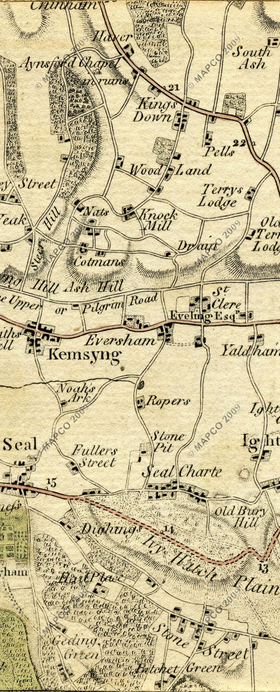 The Country Twenty-Five Miles Round London Planned From A Scale Of One Mile To An Inch By William Faden 1789.