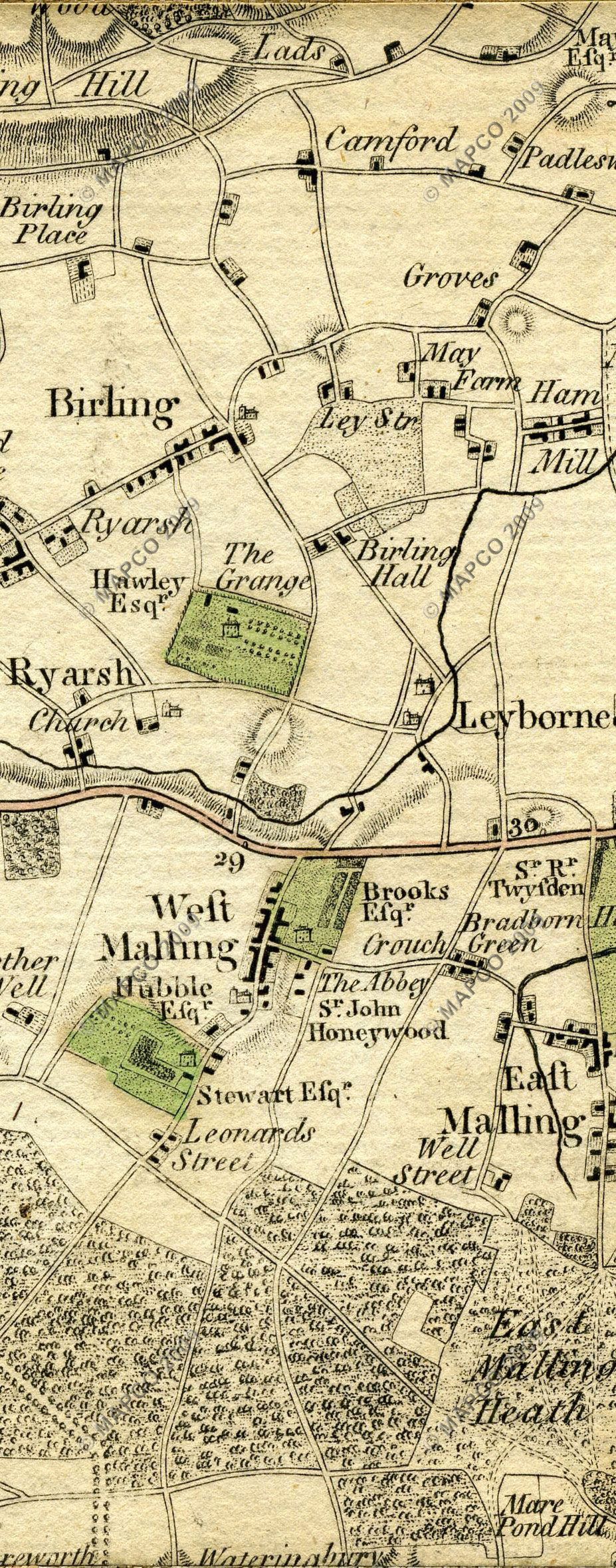 The Country Twenty-Five Miles Round London Planned From A Scale Of One Mile To An Inch By William Faden 1789.