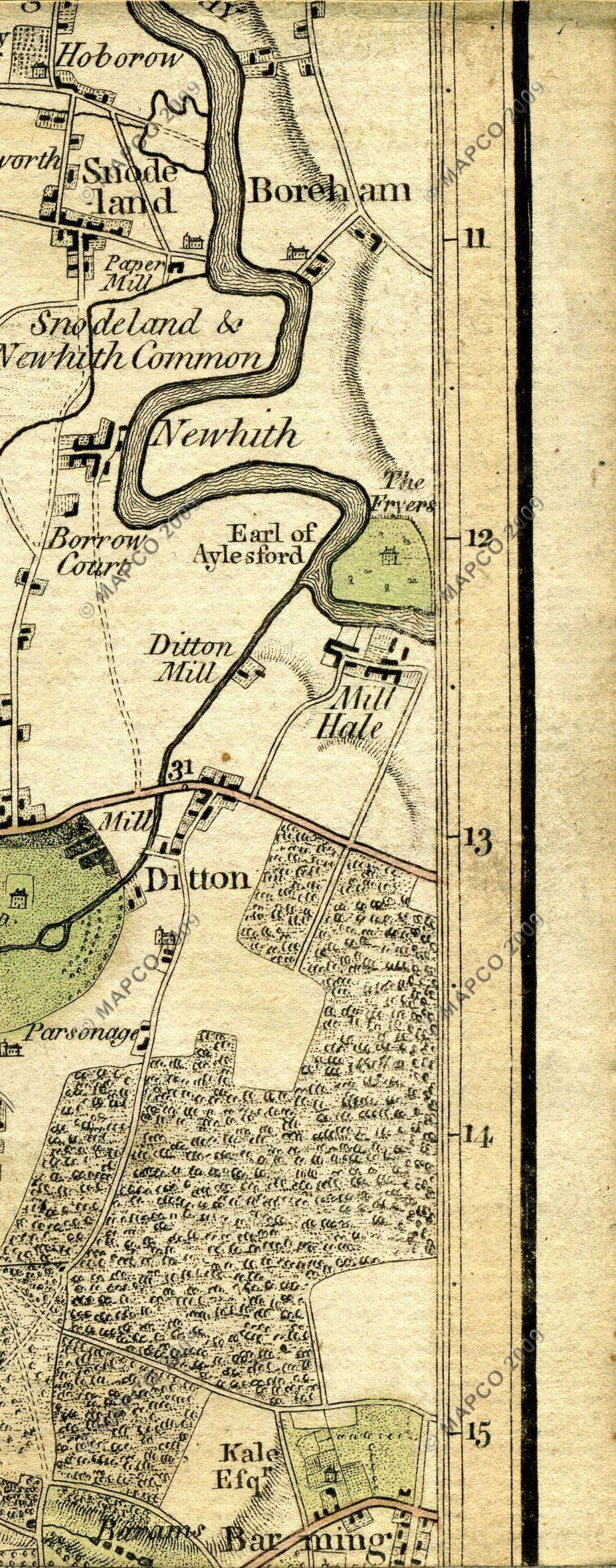 The Country Twenty-Five Miles Round London Planned From A Scale Of One Mile To An Inch By William Faden 1789.