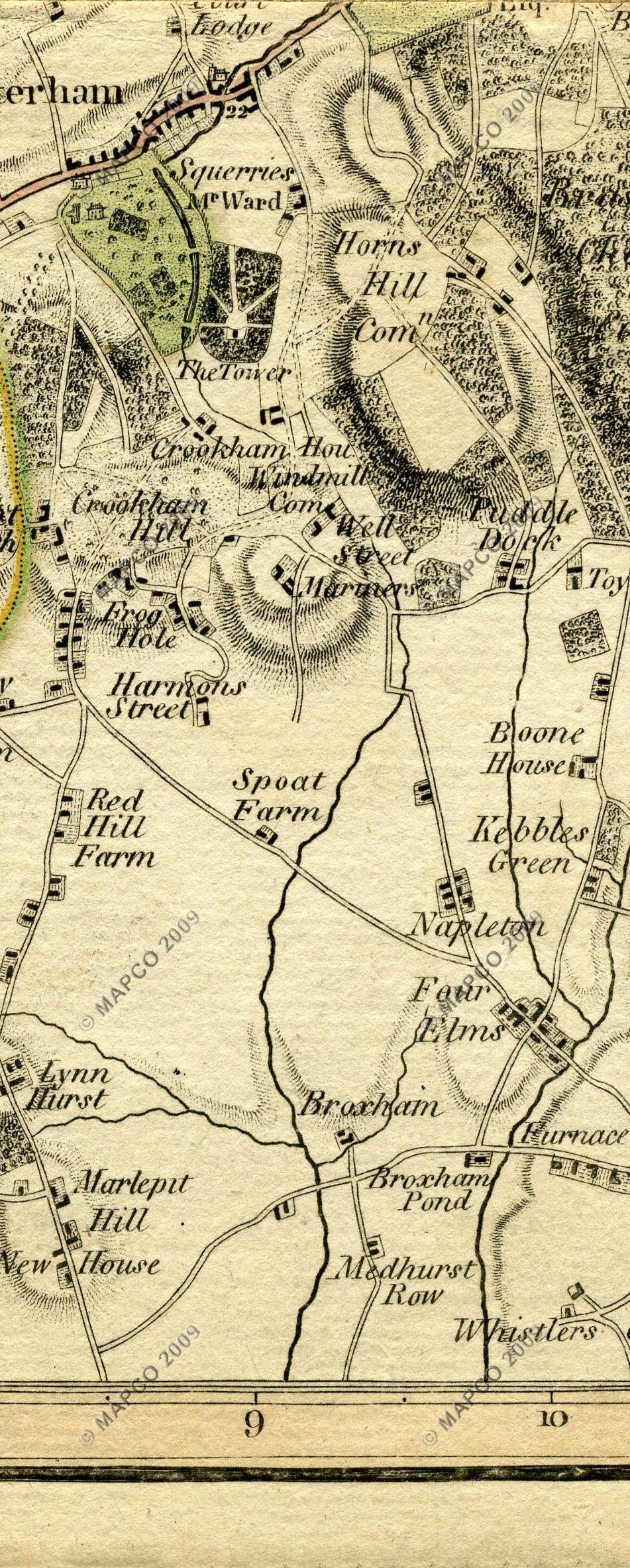 The Country Twenty-Five Miles Round London Planned From A Scale Of One Mile To An Inch By William Faden 1789.