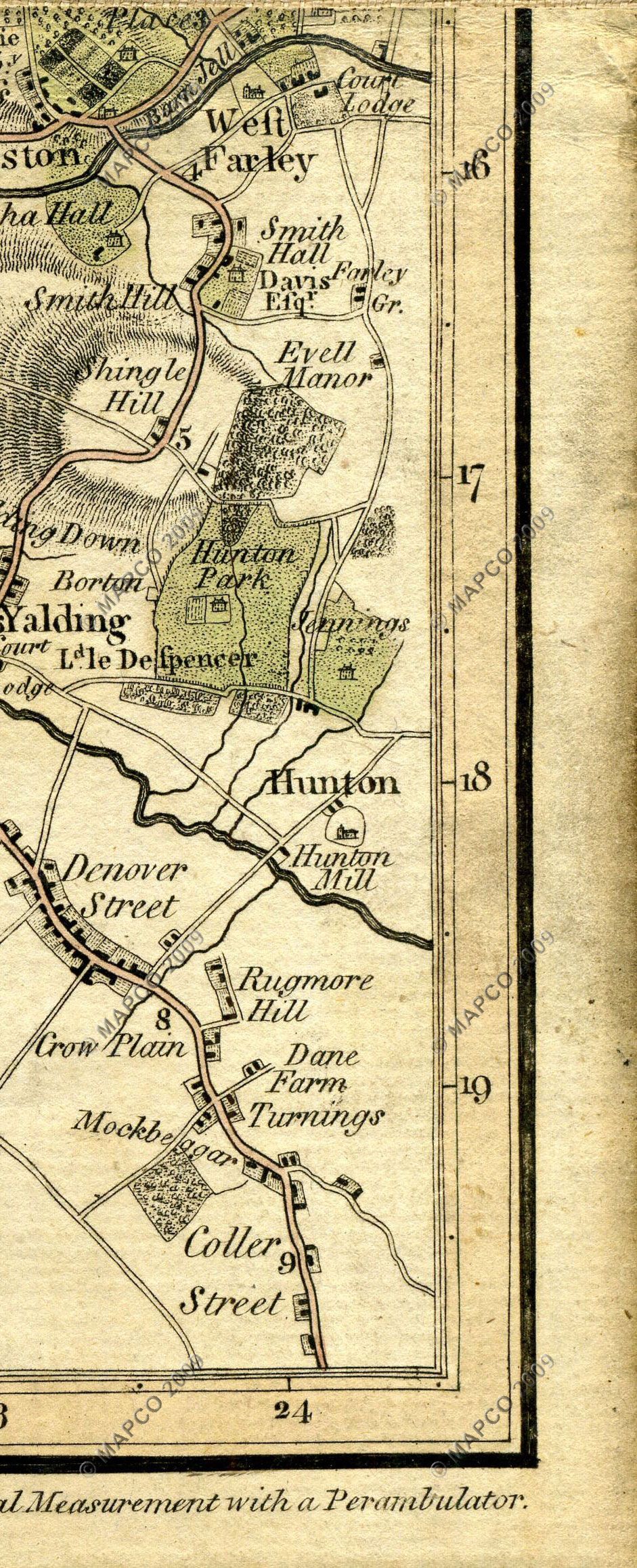 The Country Twenty-Five Miles Round London Planned From A Scale Of One Mile To An Inch By William Faden 1789.