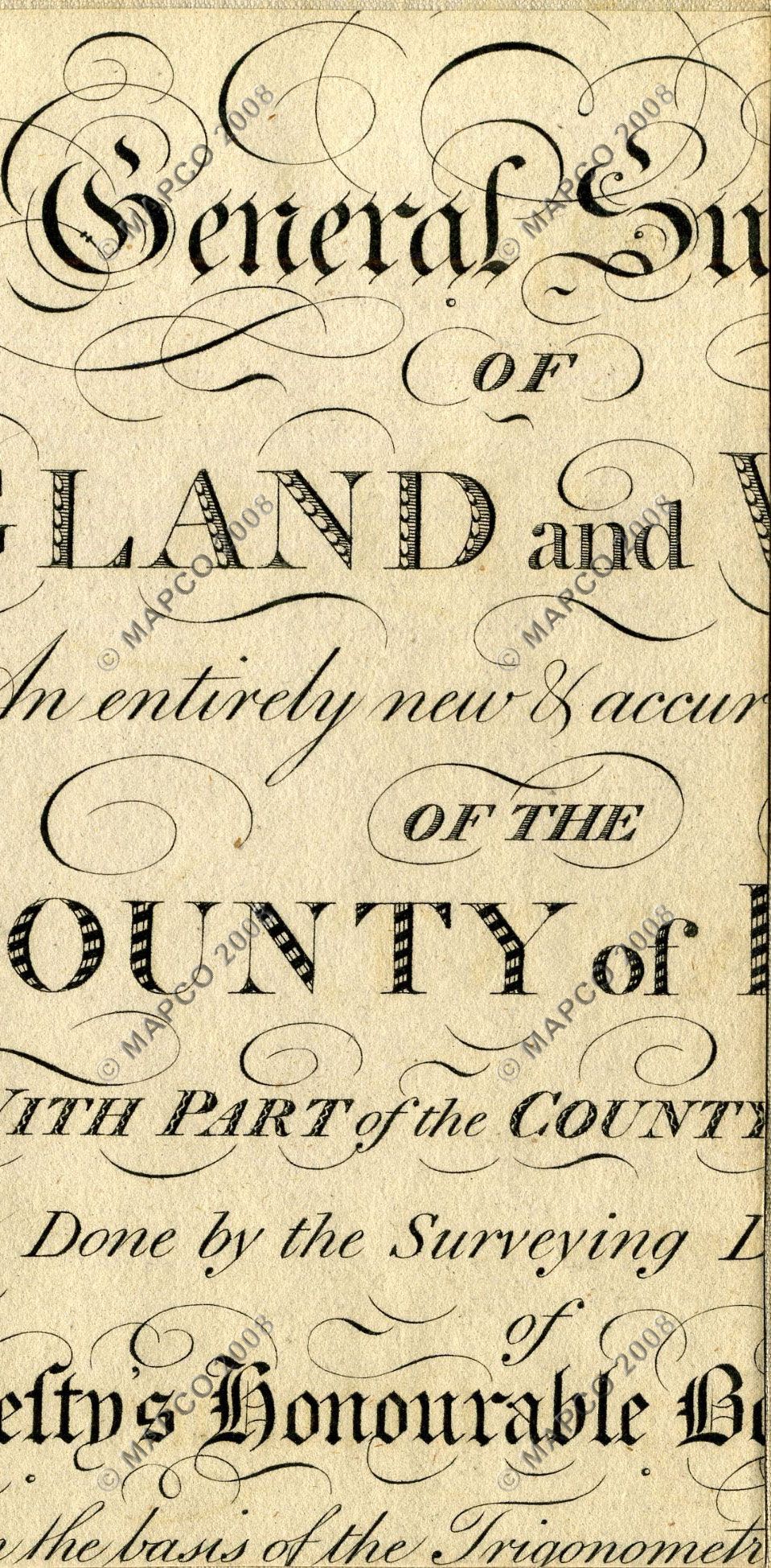 An Entirely New & Accurate Survey Of The County Of Kent, With Part Of The County Of Essex, by William Mudge, 1801.