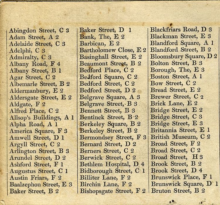 Mogg's Strangers Guide To London 1834