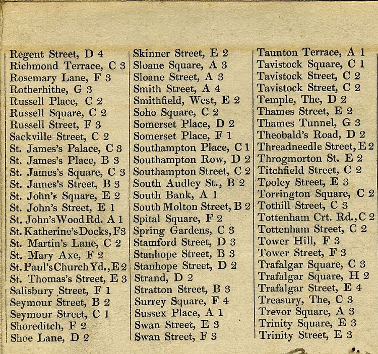 Mogg's Strangers Guide To London 1834