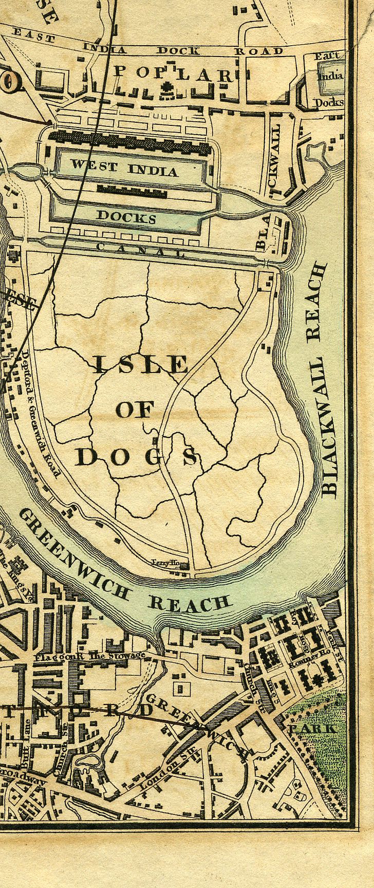 Pigot & Co.'s  Miniature Plan Of London And Vicinity c1820