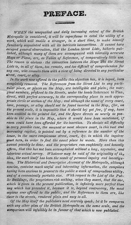 Pigot & Co.'s Metropolitan Guide & Book Of Reference c1820