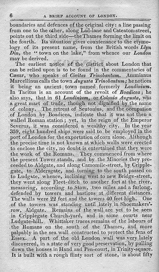Pigot & Co.'s Metropolitan Guide & Book Of Reference c1820