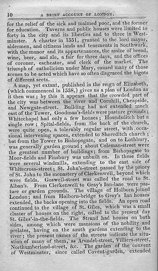 Pigot & Co.'s Metropolitan Guide & Book Of Reference c1820