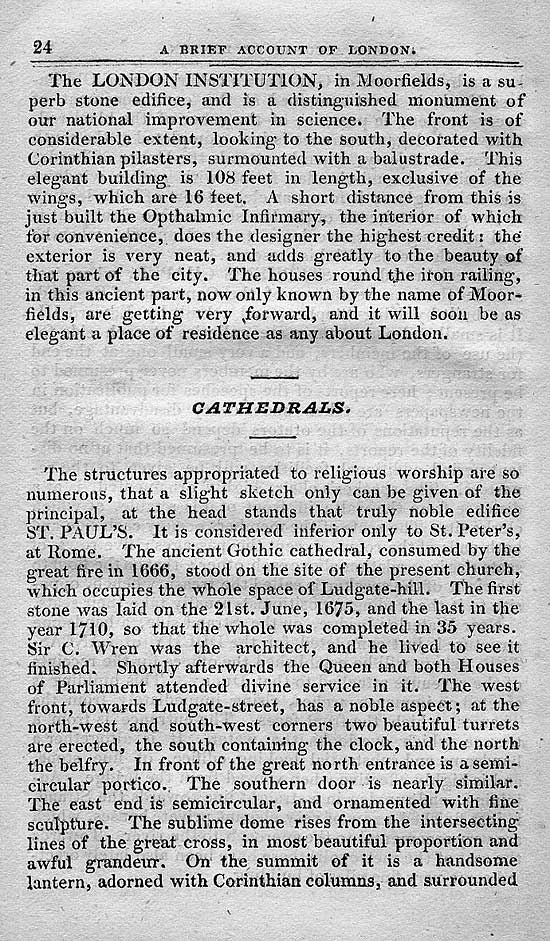 Pigot & Co.'s Metropolitan Guide & Book Of Reference c1820