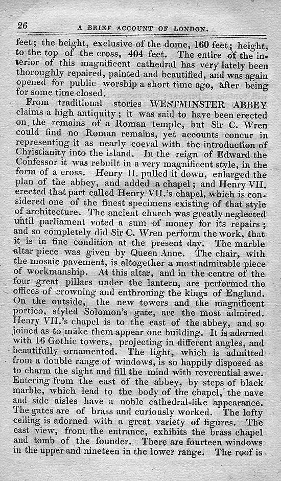 Pigot & Co.'s Metropolitan Guide & Book Of Reference c1820