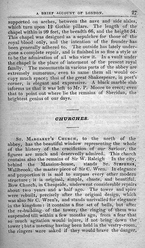 Pigot & Co.'s Metropolitan Guide & Book Of Reference c1820