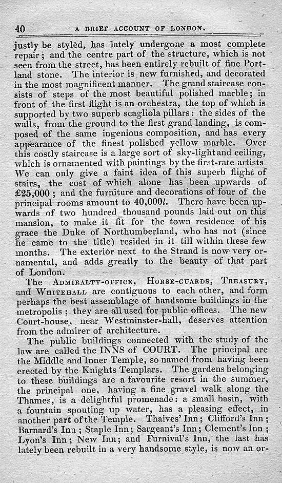 Pigot & Co.'s Metropolitan Guide & Book Of Reference c1820