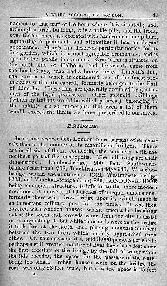 Pigot & Co.'s Metropolitan Guide & Book Of Reference c1820