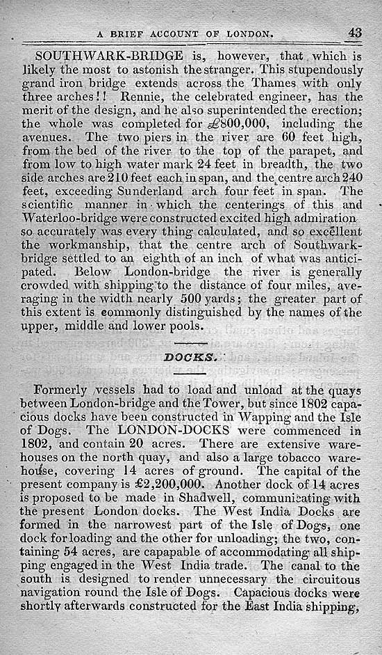 Pigot & Co.'s Metropolitan Guide & Book Of Reference c1820