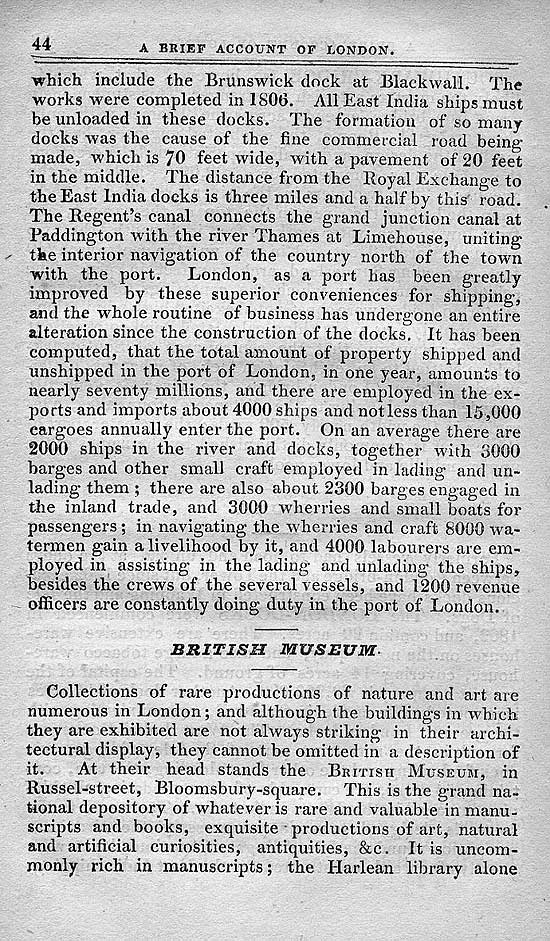 Pigot & Co.'s Metropolitan Guide & Book Of Reference c1820