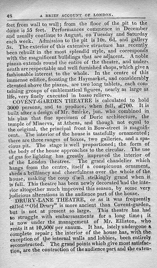 Pigot & Co.'s Metropolitan Guide & Book Of Reference c1820