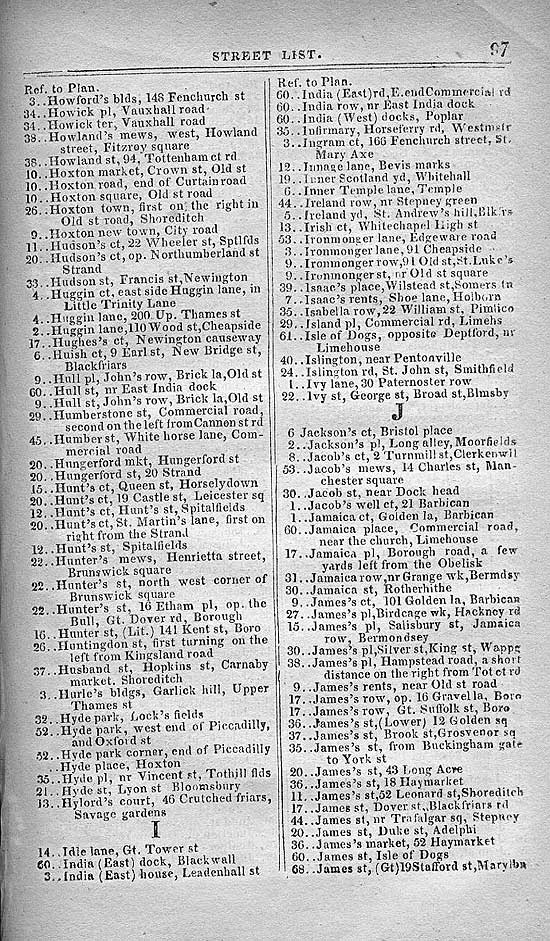 Pigot & Co.'s Metropolitan Guide & Book Of Reference c1820
