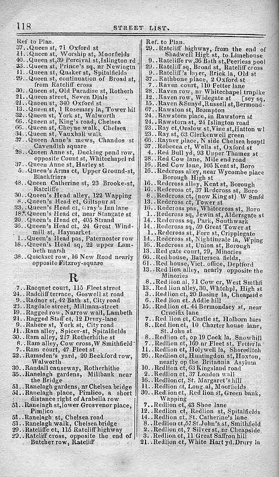 Pigot & Co.'s Metropolitan Guide & Book Of Reference c1820