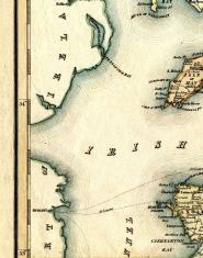 Part of Ireland, Irish Sea, Isle of Man, Anglesea, & Caenarvonshire