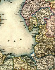 Isle of Man, Cumberland, Durham, Westmoreland, Yorkshire (West Riding), Lancashire, Anglesea, Caenarvonshire, Denbighshire, Flintshire, & Cheshire