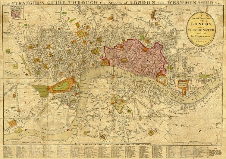 The Strangers Guide Through the Streets of London and Westminster 1814