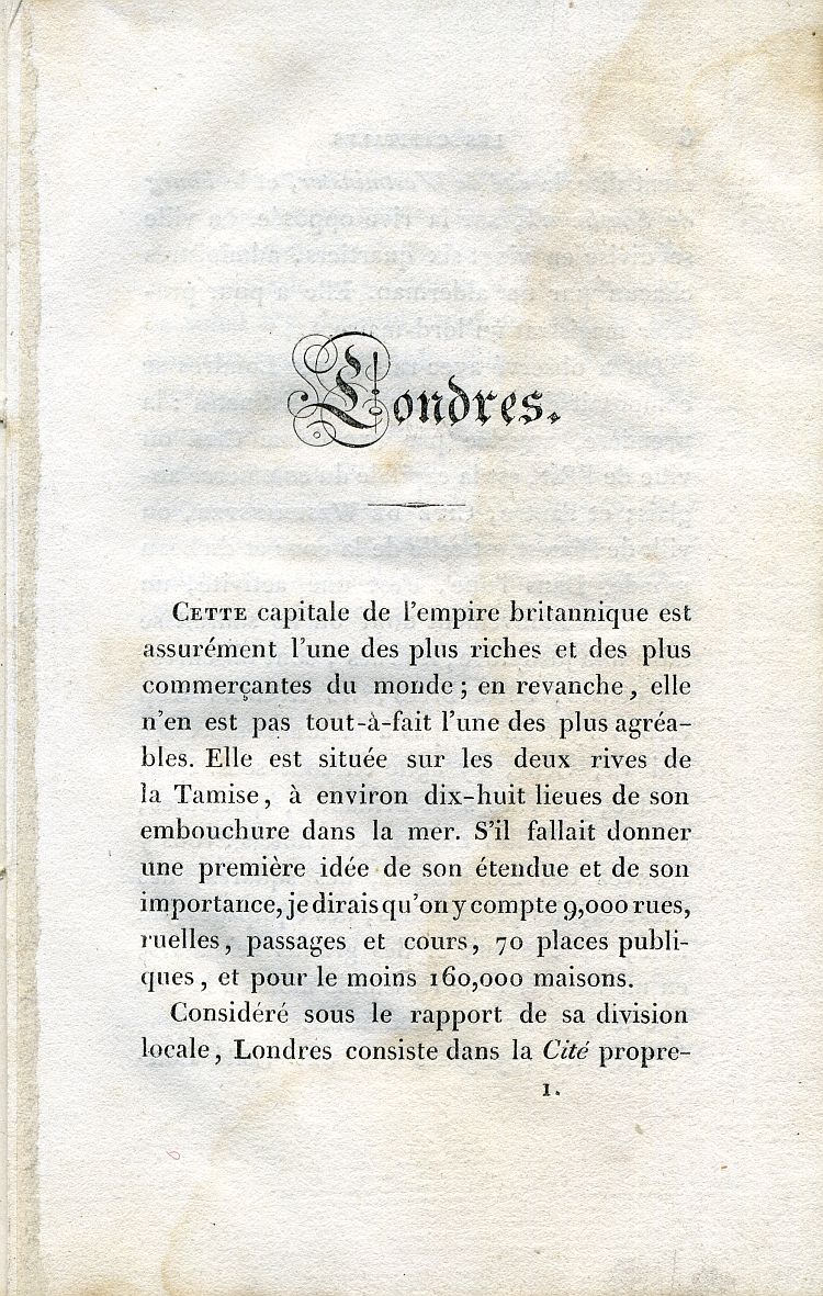 Parish of St. Marylebone - Paroisse de Ste. Mary-le-Bone 1829