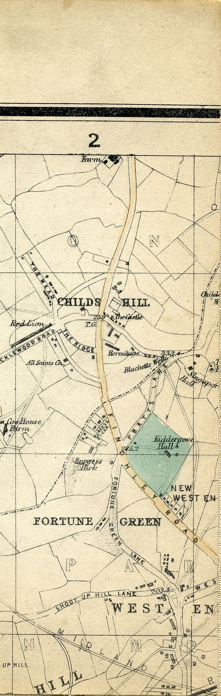 Whitbread's Map Of London 1865